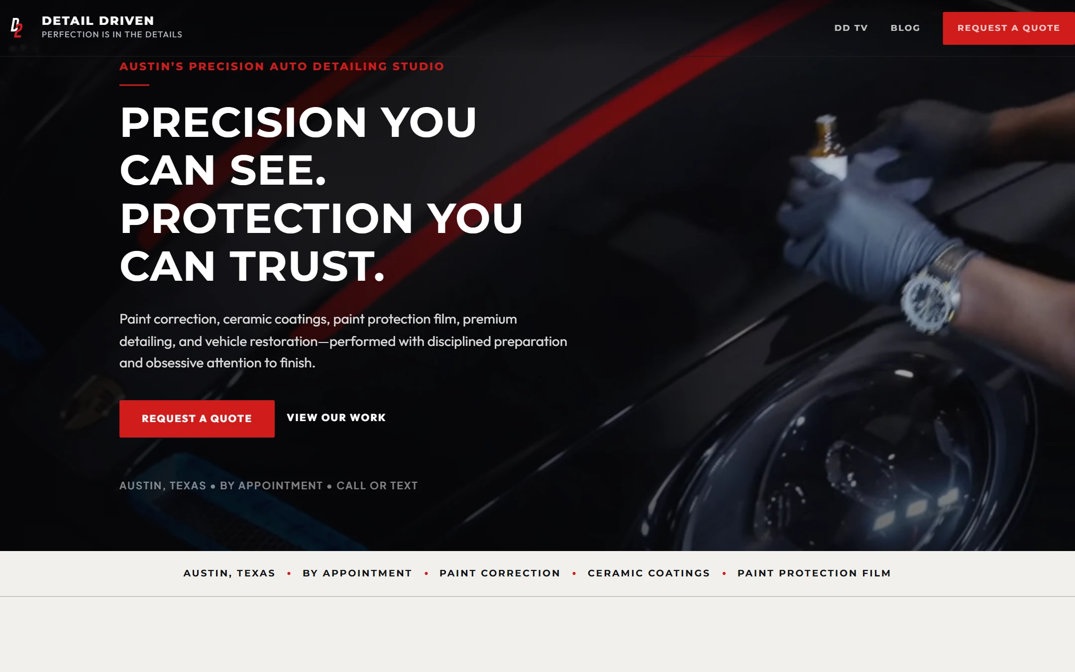 D2 Auto Detail customer acquisition and media portal