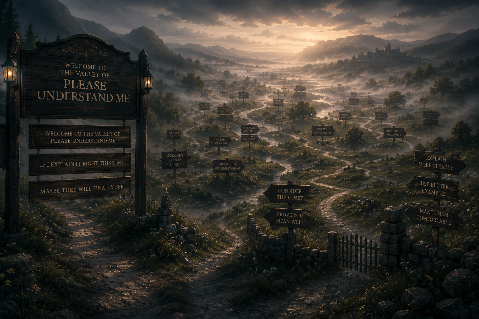 The Valley of Please Understand Me map fragment